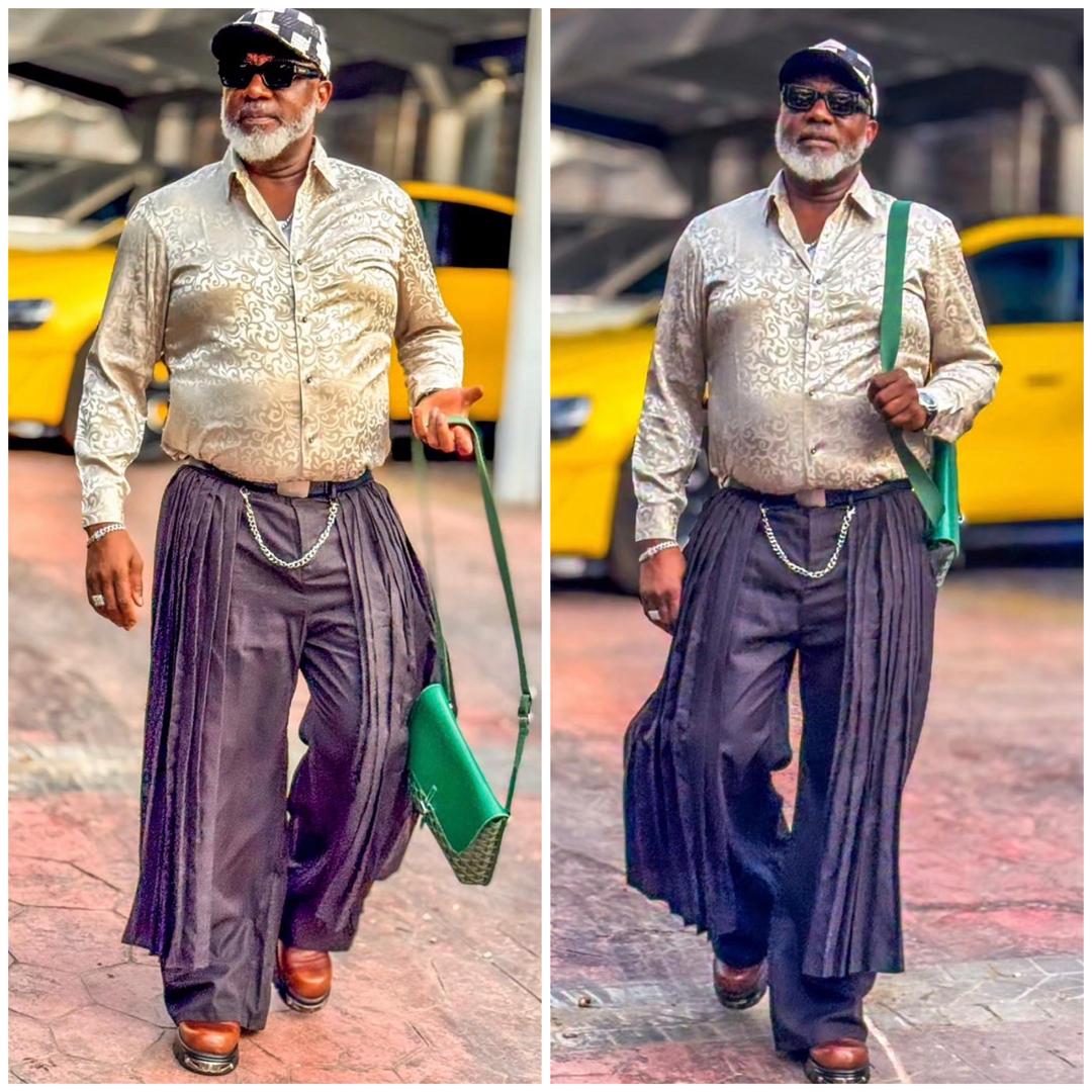 Politician, Dino Melaye, steps out in yet another unique trouser